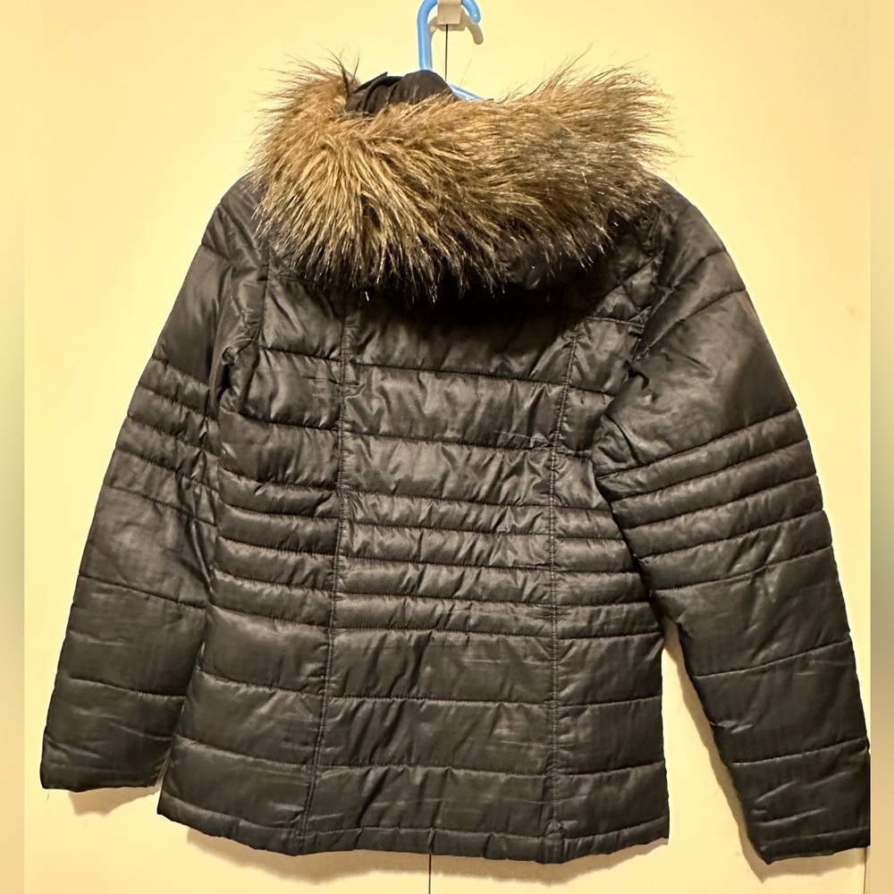 Long Quilted Hooded Jacket - Picture 3 of 5